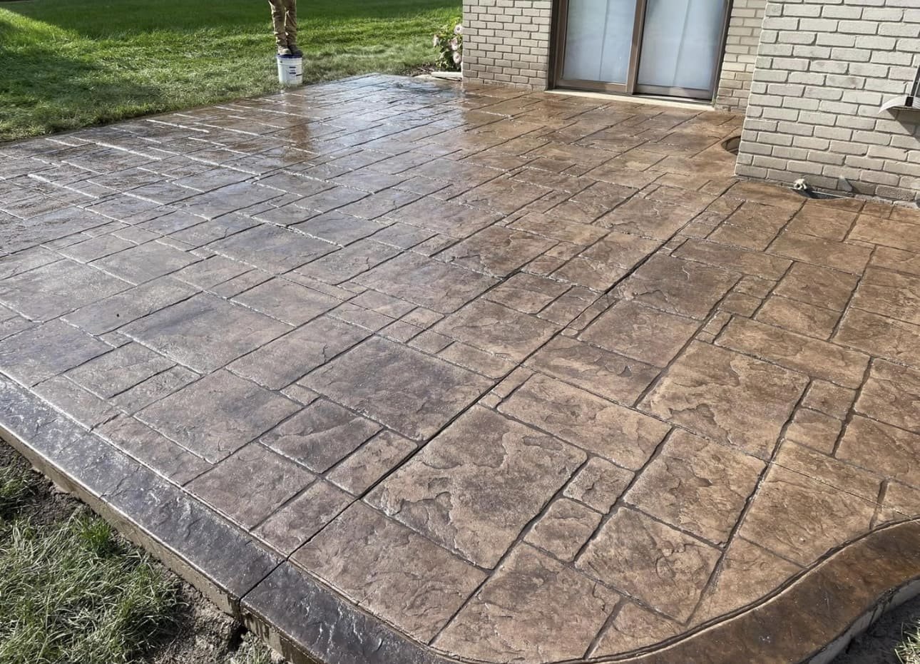 concrete patio design in indianapolis