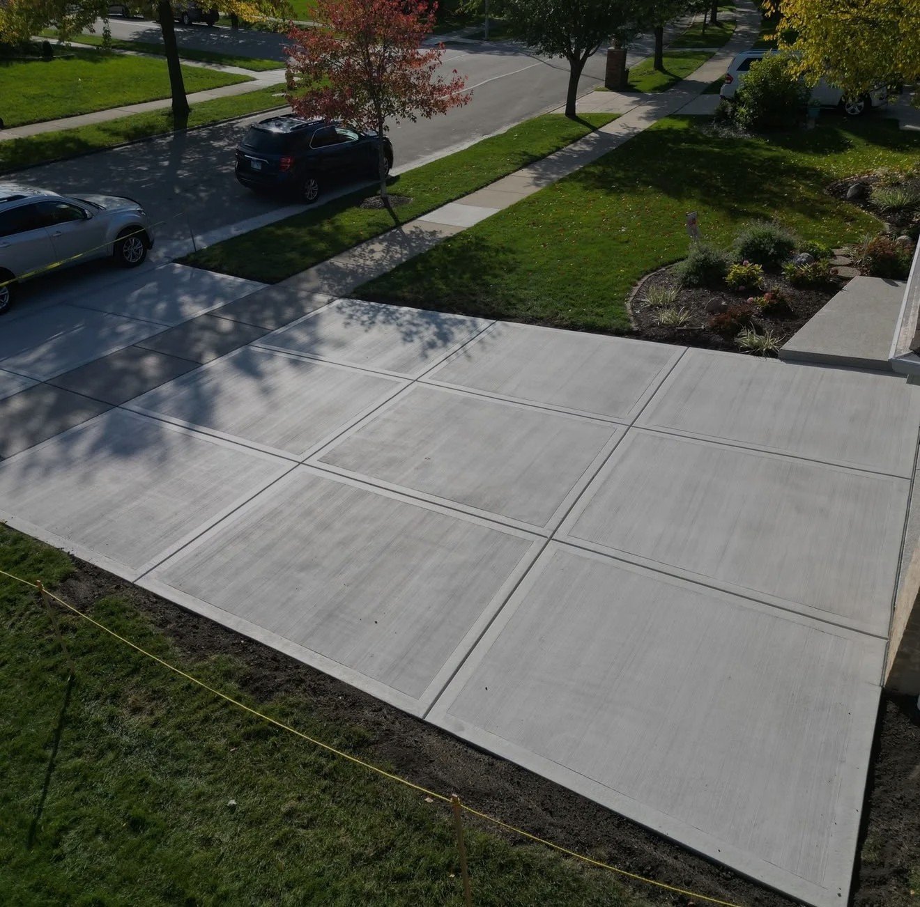 JMC Projects team installing stamped concrete in Indianapolis Indiana